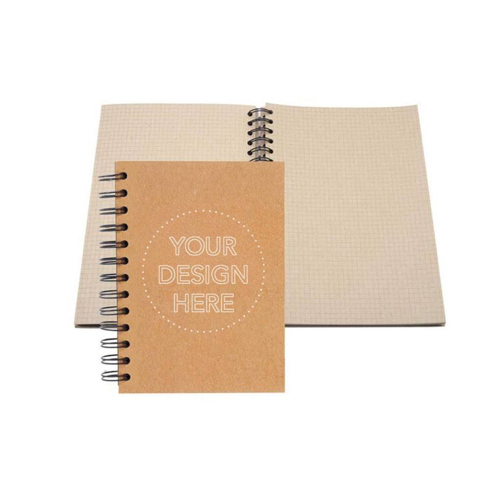 5x7 All-Kraft Spiral Notebook - Recycled Materials - Made in USA