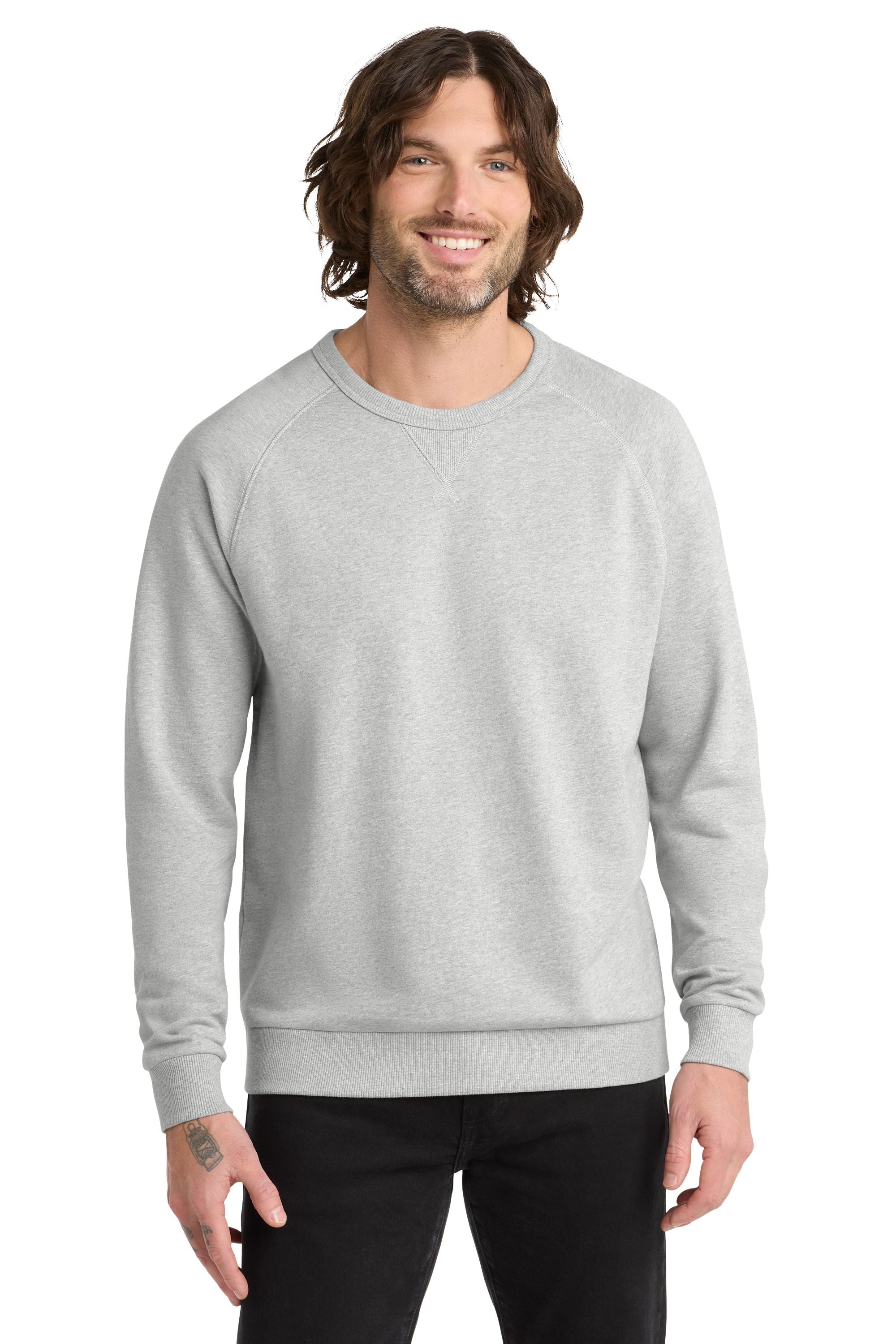 Allmade® Unisex Organic French Terry Crewneck Sweatshirt i dark gray.