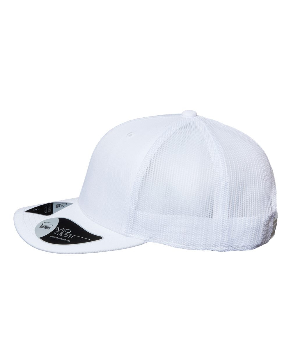 Customizable Atlantis Headwear Bryce Trucker Cap in white