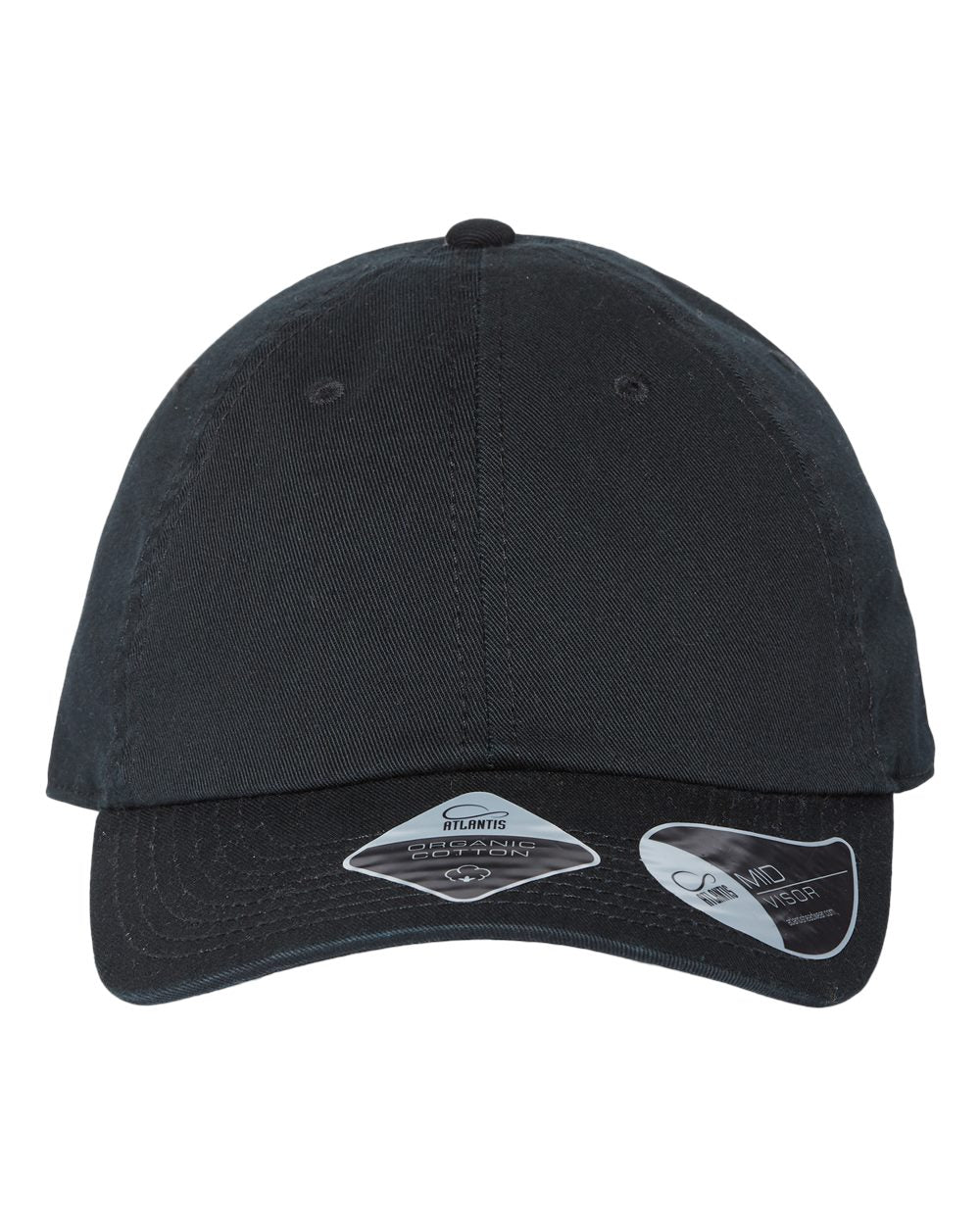 Customizable Atlantis Headwear Organic Cotton Fraser Hat in black