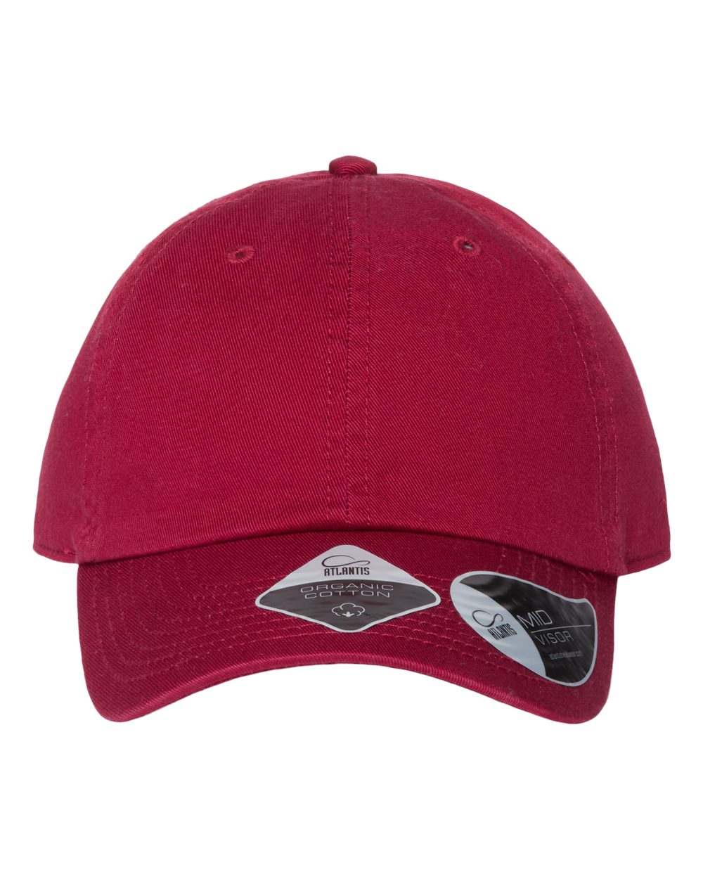 Customizable Atlantis Headwear Organic Cotton Fraser Hat in burgundy