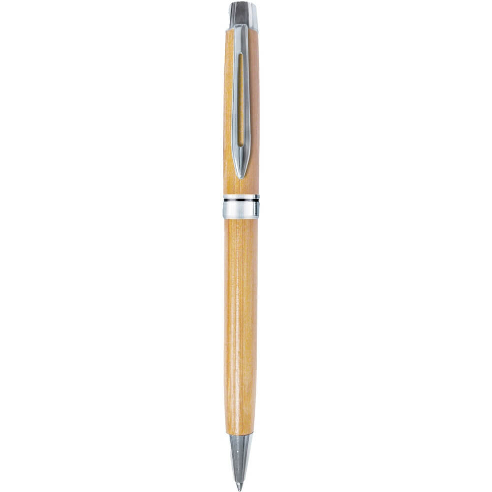 Customizable Bamboo Twist Ballpoint Pen