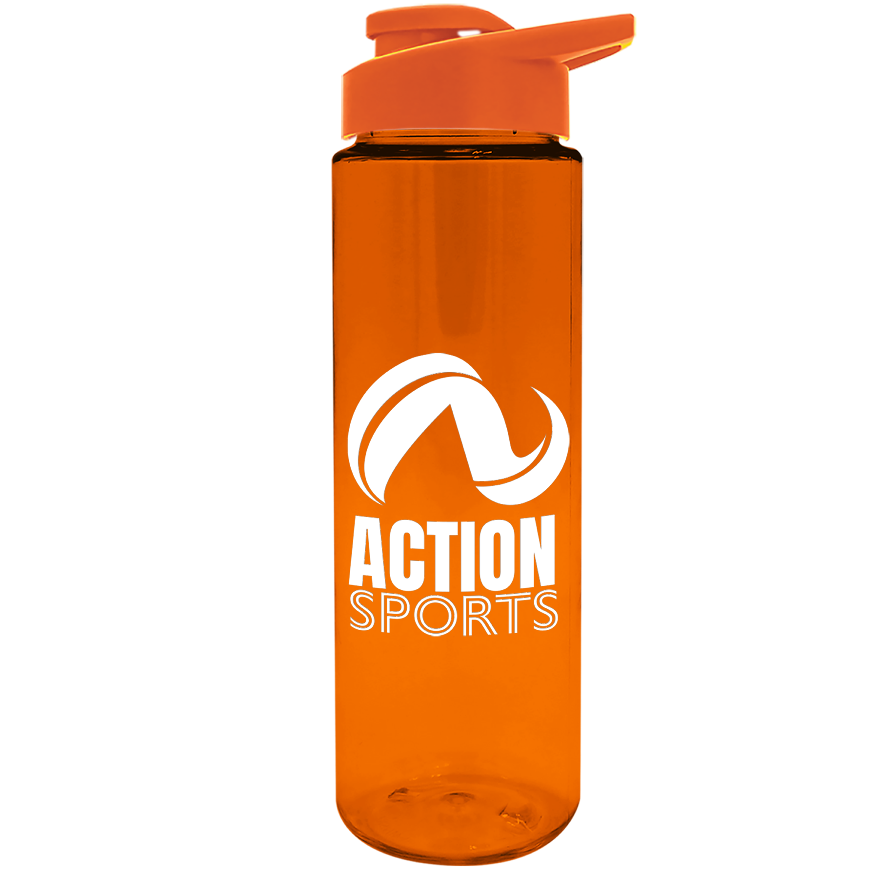 The Freedom Bottle - 28 oz. Tritan Renew bottle with Drink Through Lid in orange.