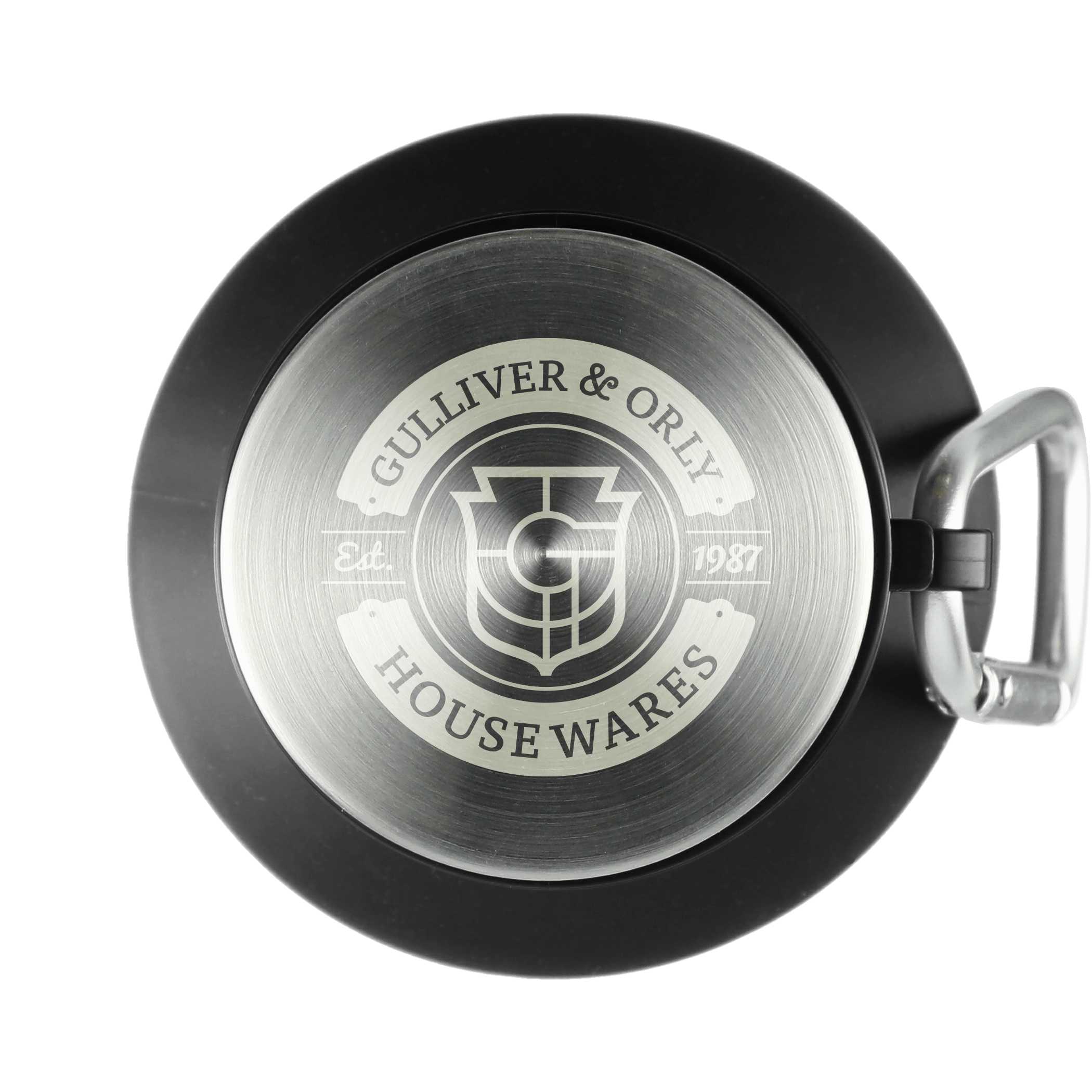 18 oz Zigoo Silicone Collapsible Bottle lid  in black.