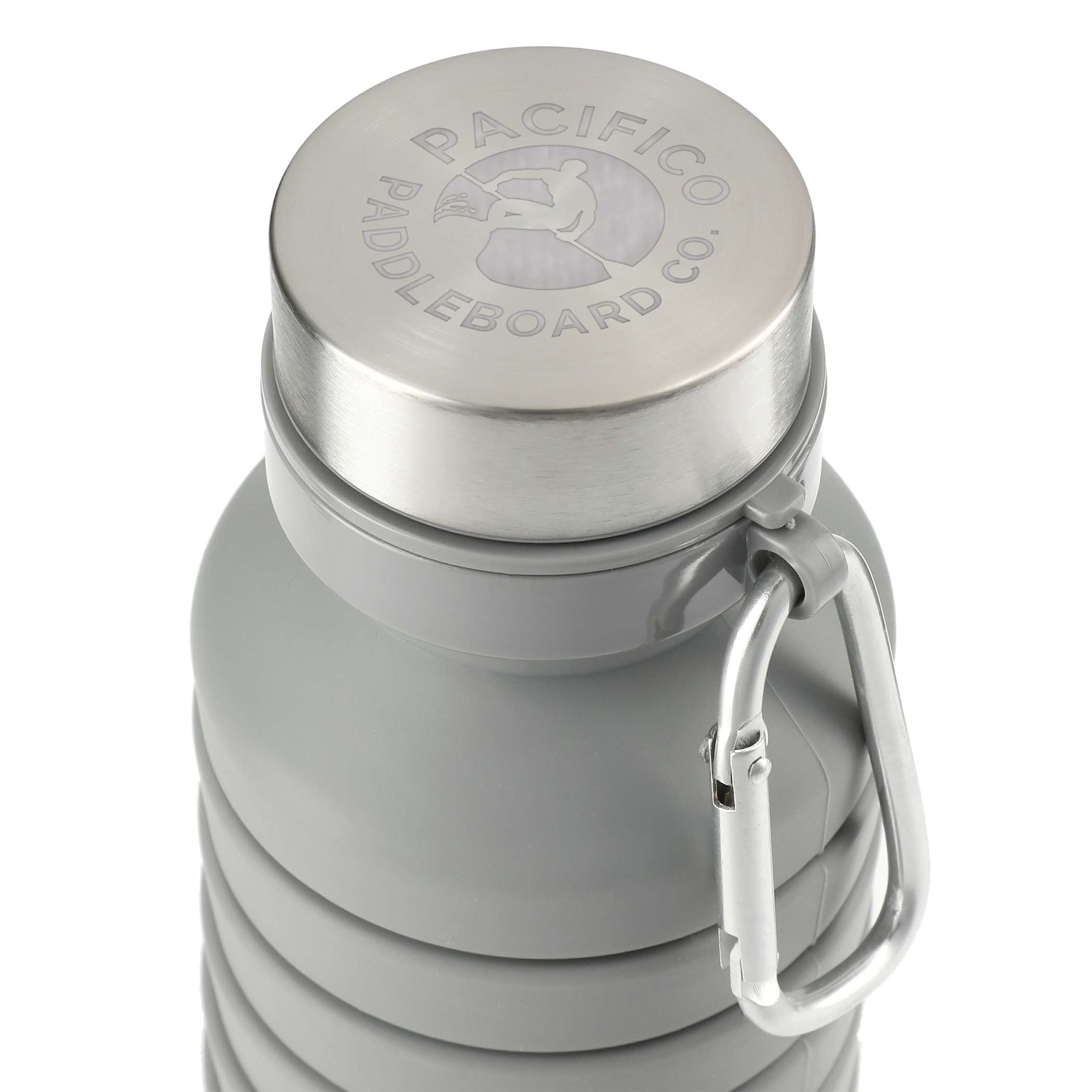 18 oz Zigoo Silicone Collapsible Bottle in gray.