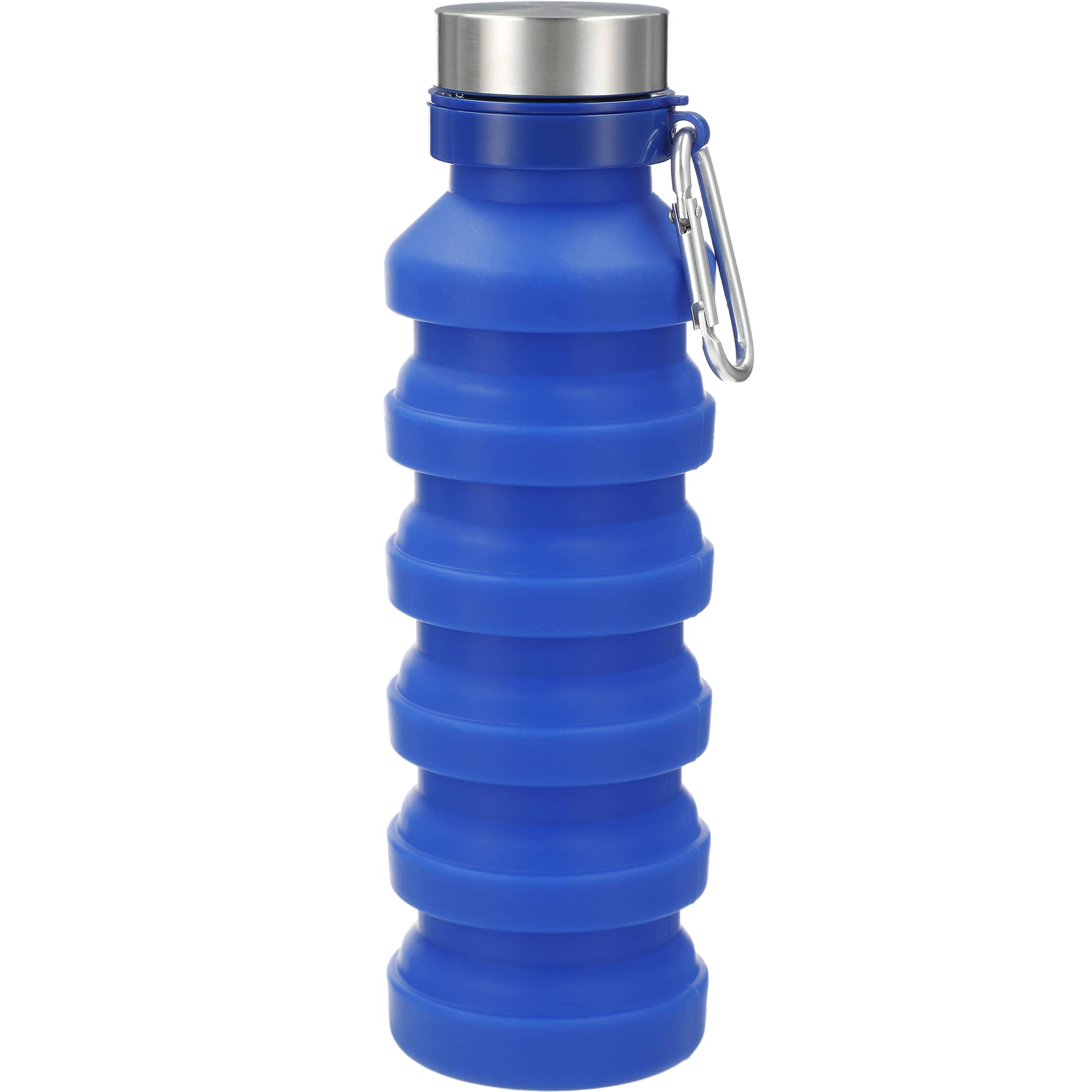 18 oz Zigoo Silicone Collapsible Bottle in blue.