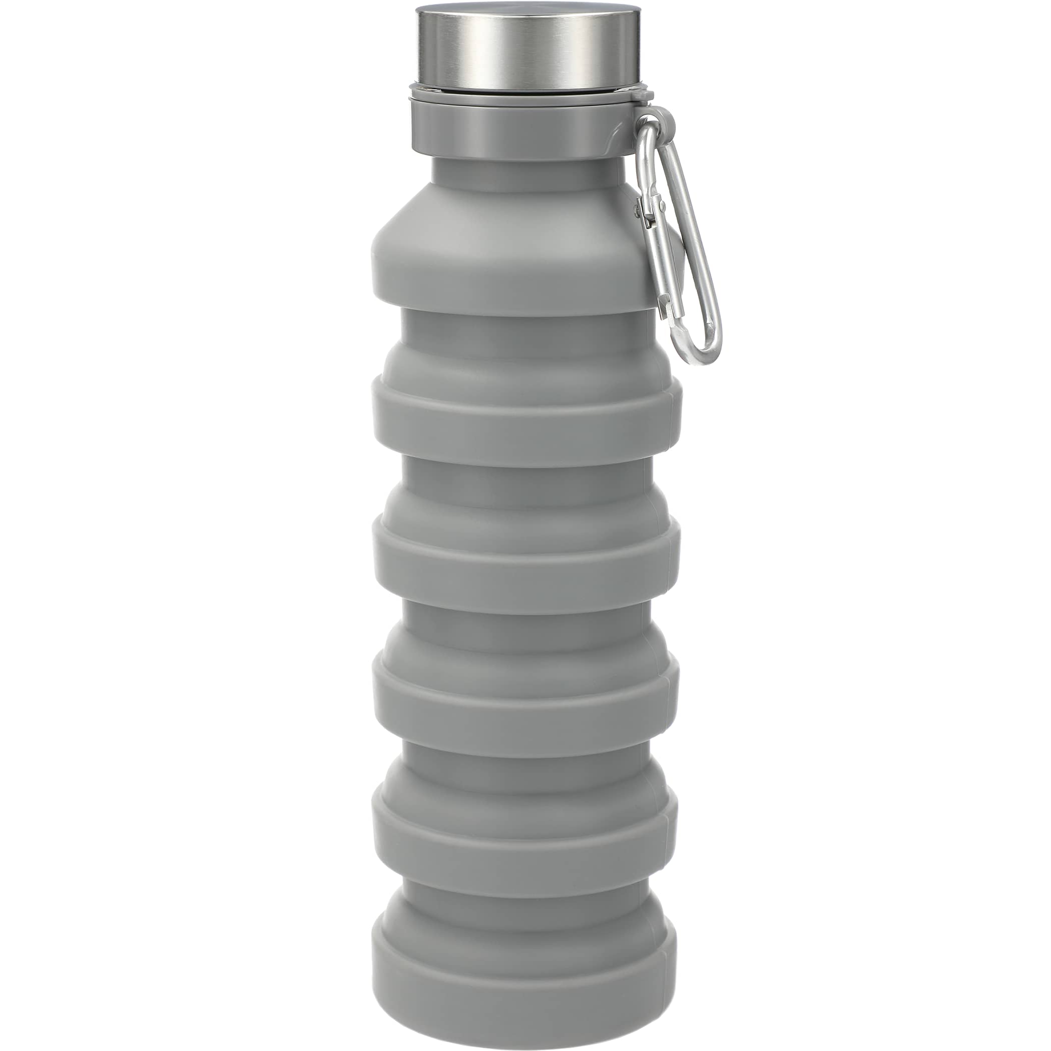 18 oz Zigoo Silicone Collapsible Bottle in gray.