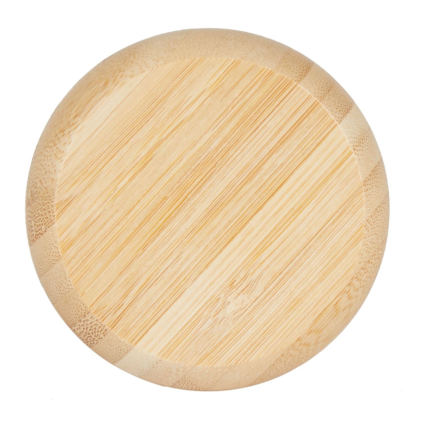 Customizable FSC Bamboo Compact Mirror and  Brush.