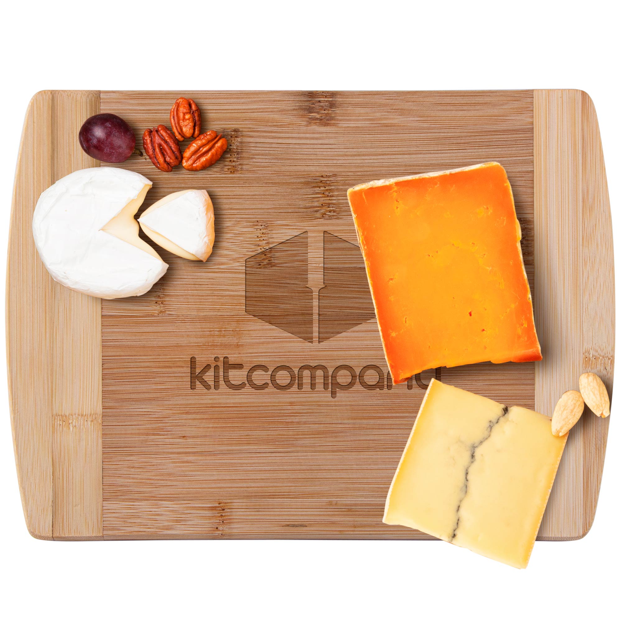 Two-Tone Deluxe Bamboo Cutting Board