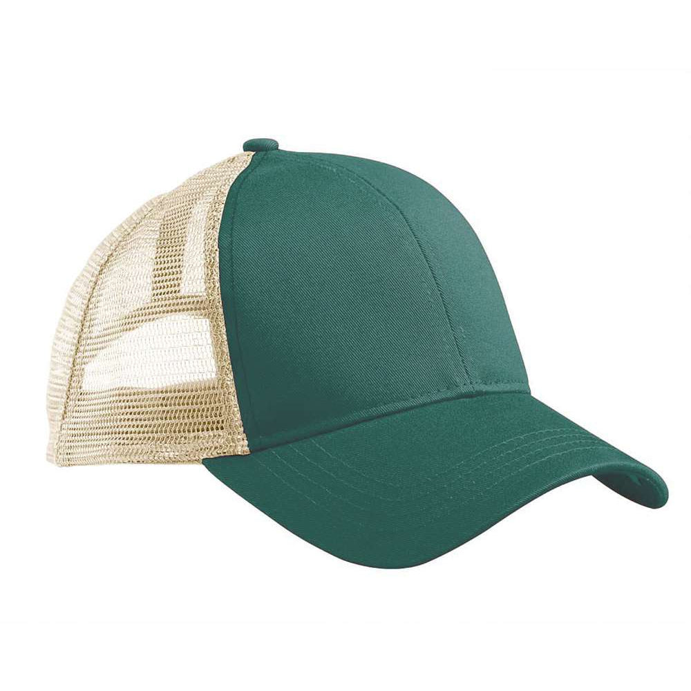 Econscious Eco Trucker Mesh Hat in dark green.