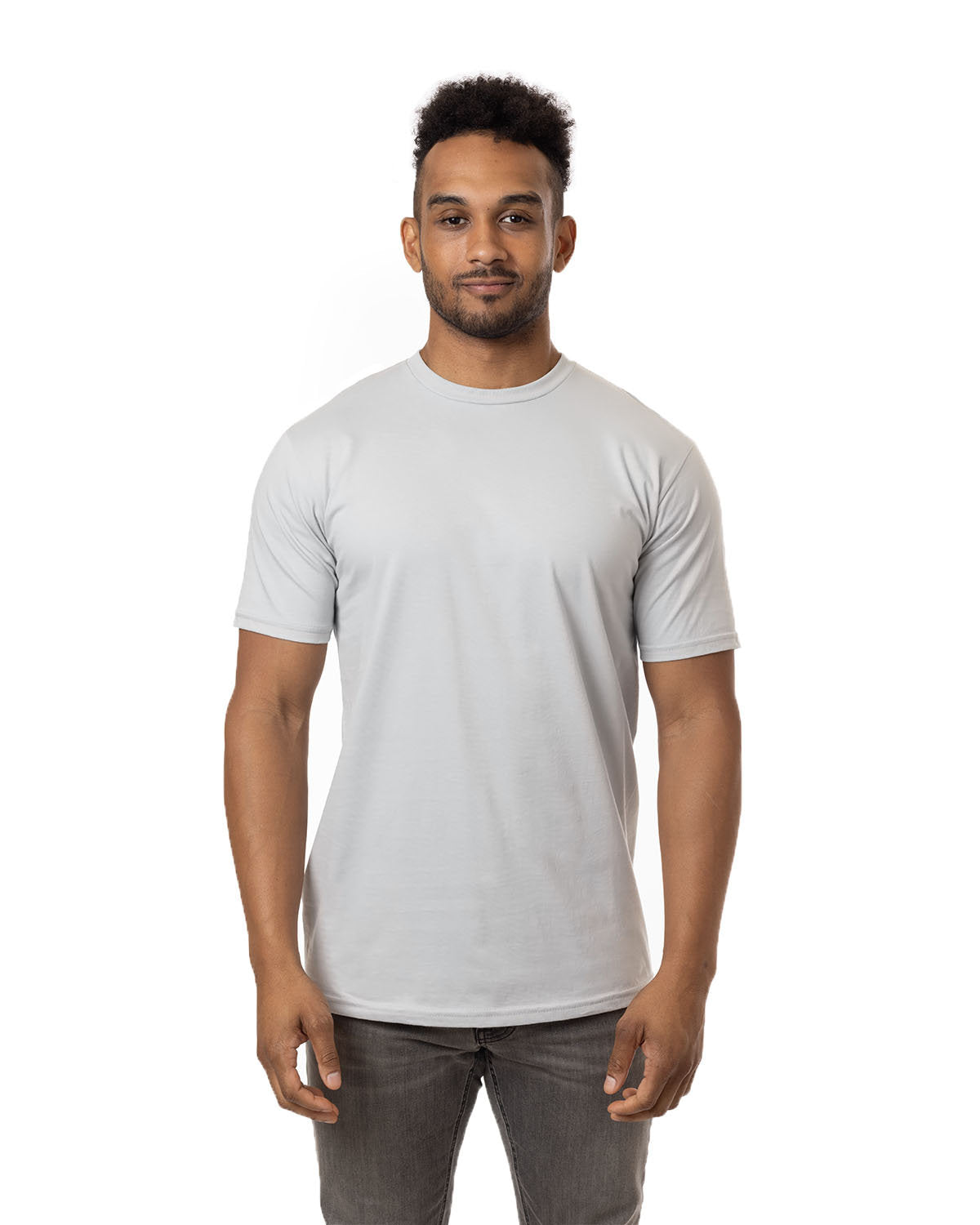 Customizable Econscious Organic Cotton Mens Short-Sleeve T-Shirt in silver