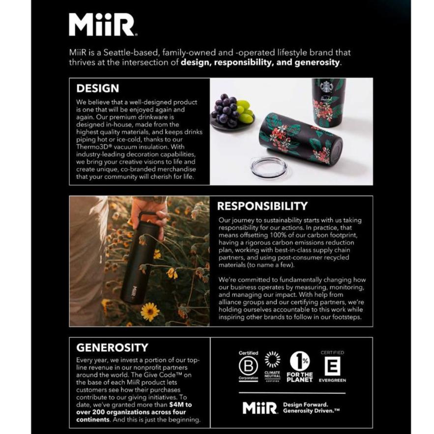 Customizable Miir® Climate+ 16 oz Tumbler