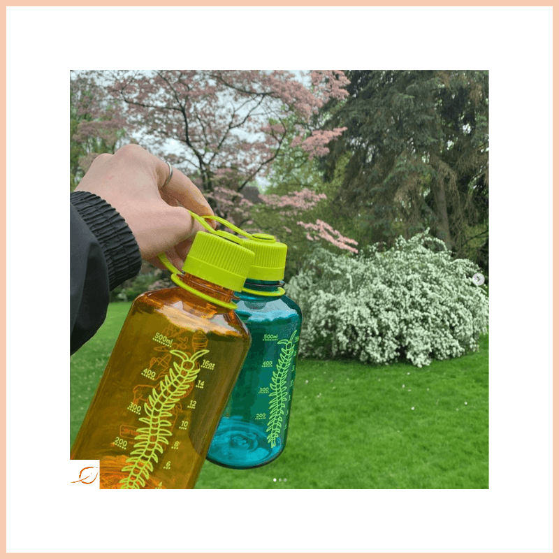 12 Oz Narrow Mouth Water Bottle With Spout Lid