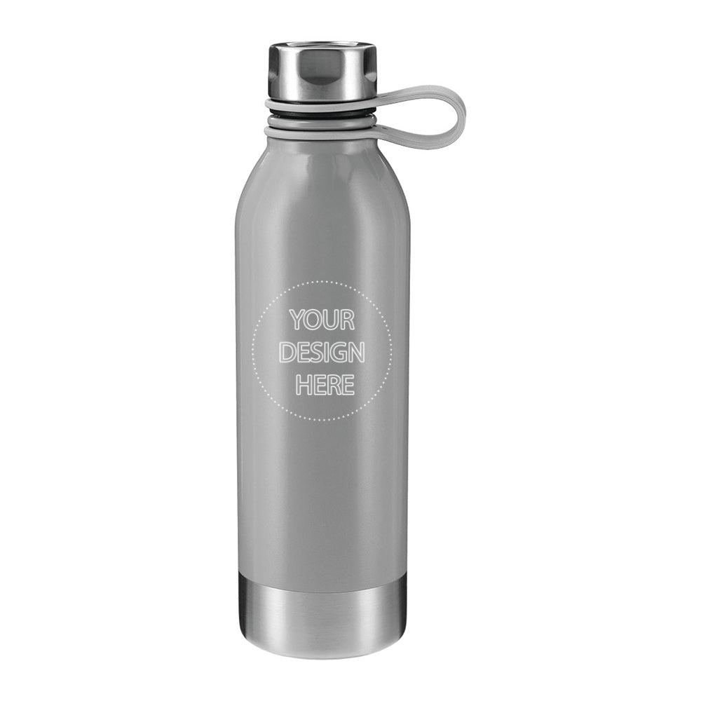 25oz Perth Single-Walled Stainless Steel Sports Water Bottle in gray