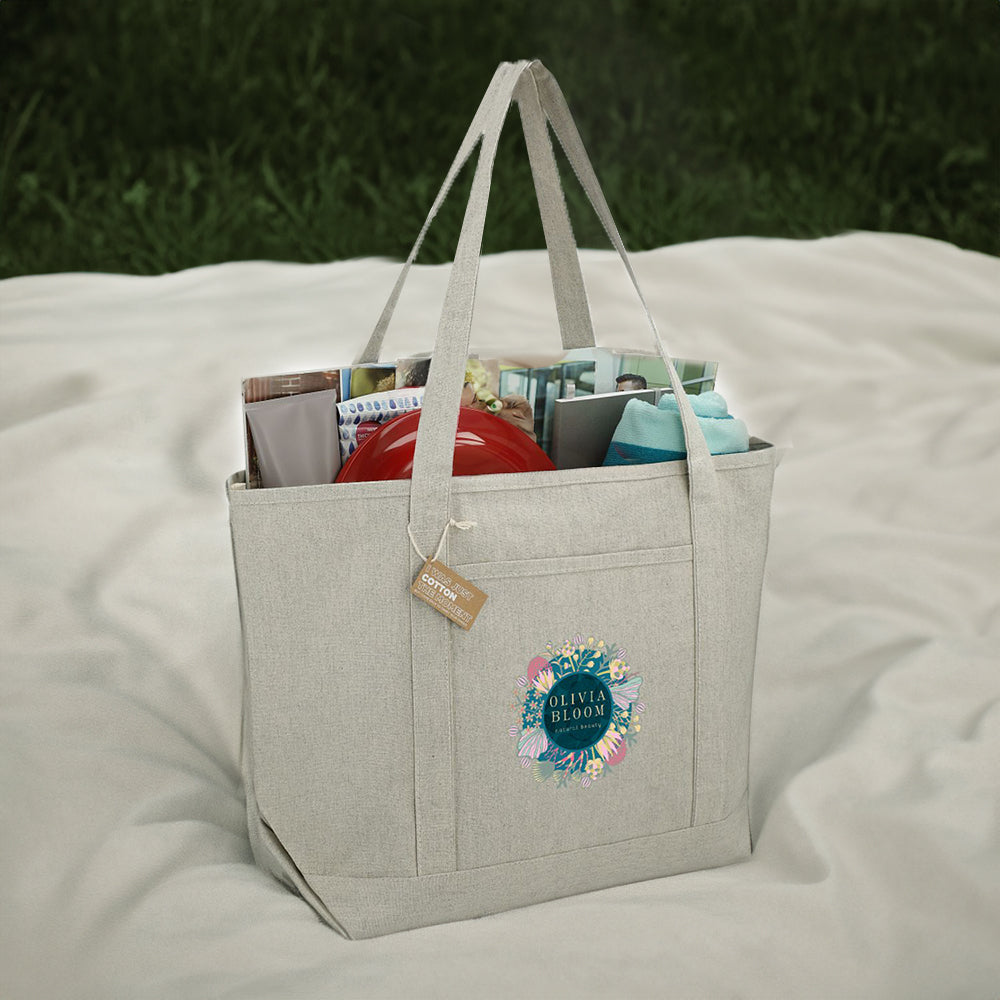 Customizable Repose 10oz Recycled Cotton Boat Tote