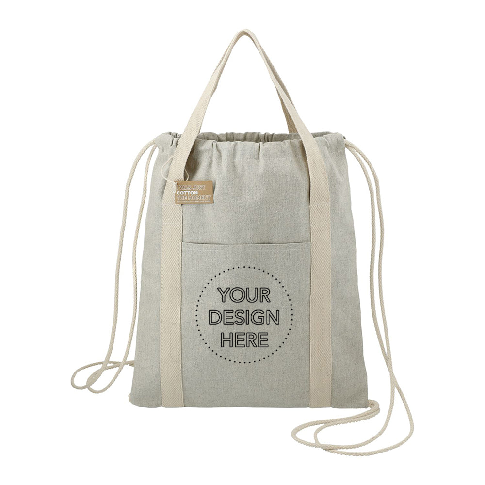 Repose 5oz. Recycled Cotton Drawstring Bag- Custom Branded