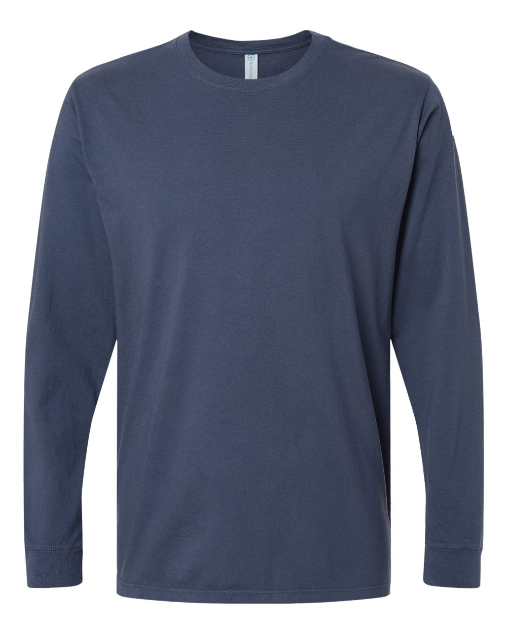 Softshirts® Unisex Organic Cotton Long-Sleeve Shirt in navy