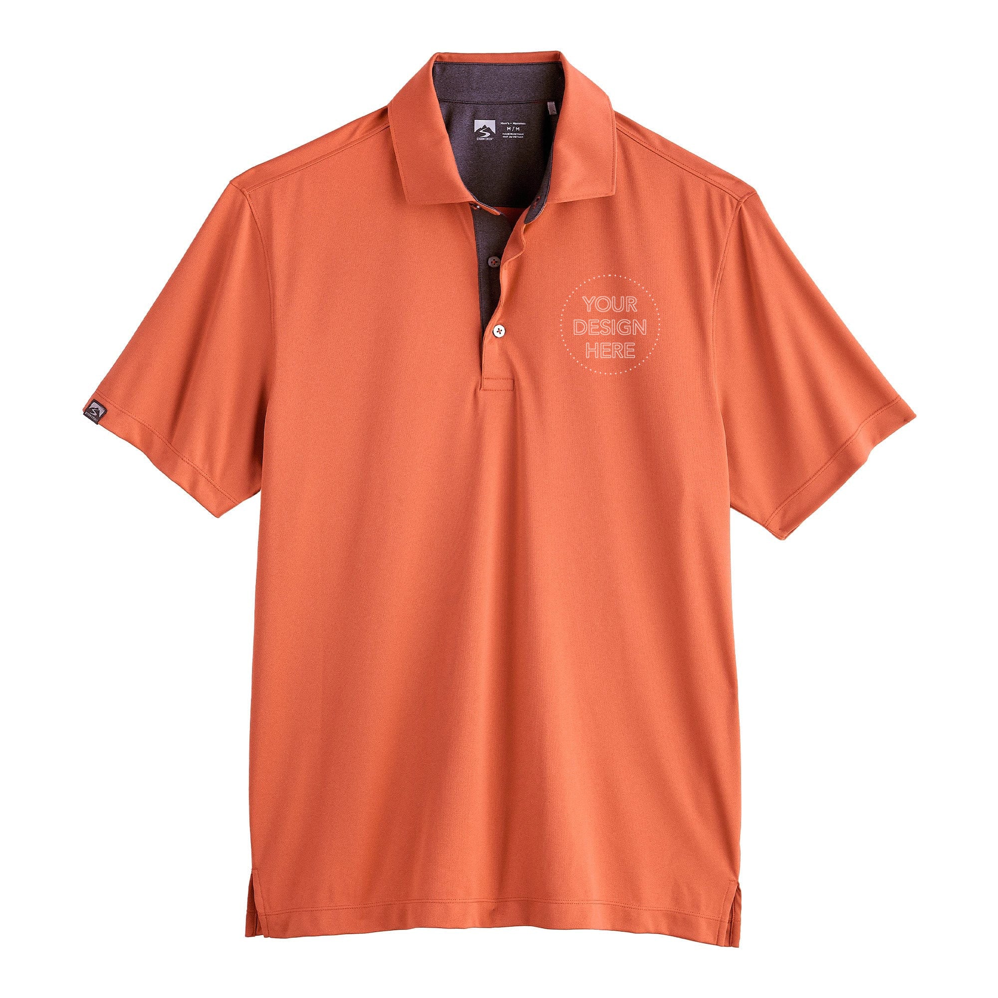 Storm Creek® Men's Recycled Polyester Visionary II with logo in orange