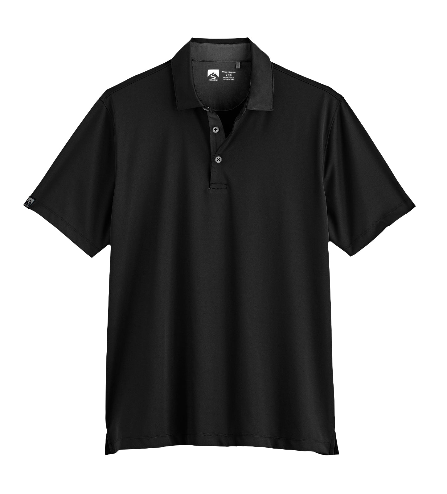 Storm Creek® Men's Recycled Visionary III Polo in black.