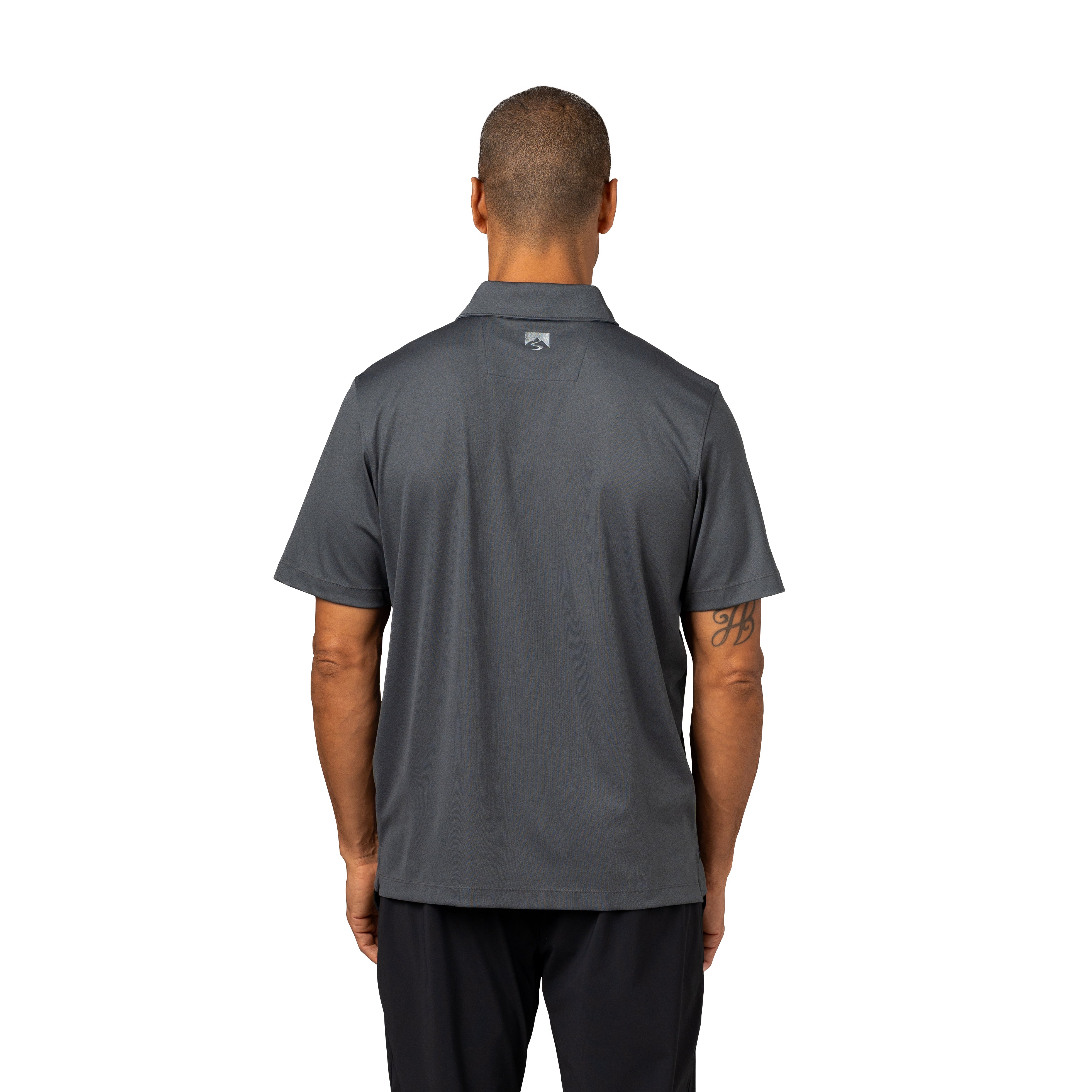 Storm Creek® Men's Recycled Visionary III Polo, back view.