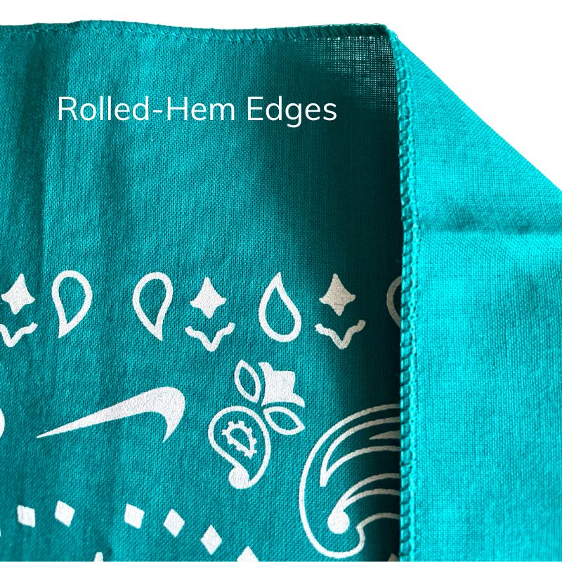 22" x 22" Cotton Bandanna - Made in USA