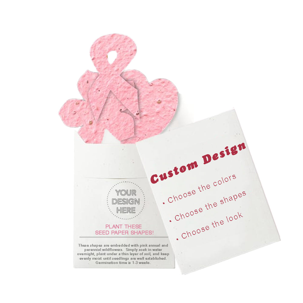 Pocket Garden Seed Paper- Breast Cancer Awareness