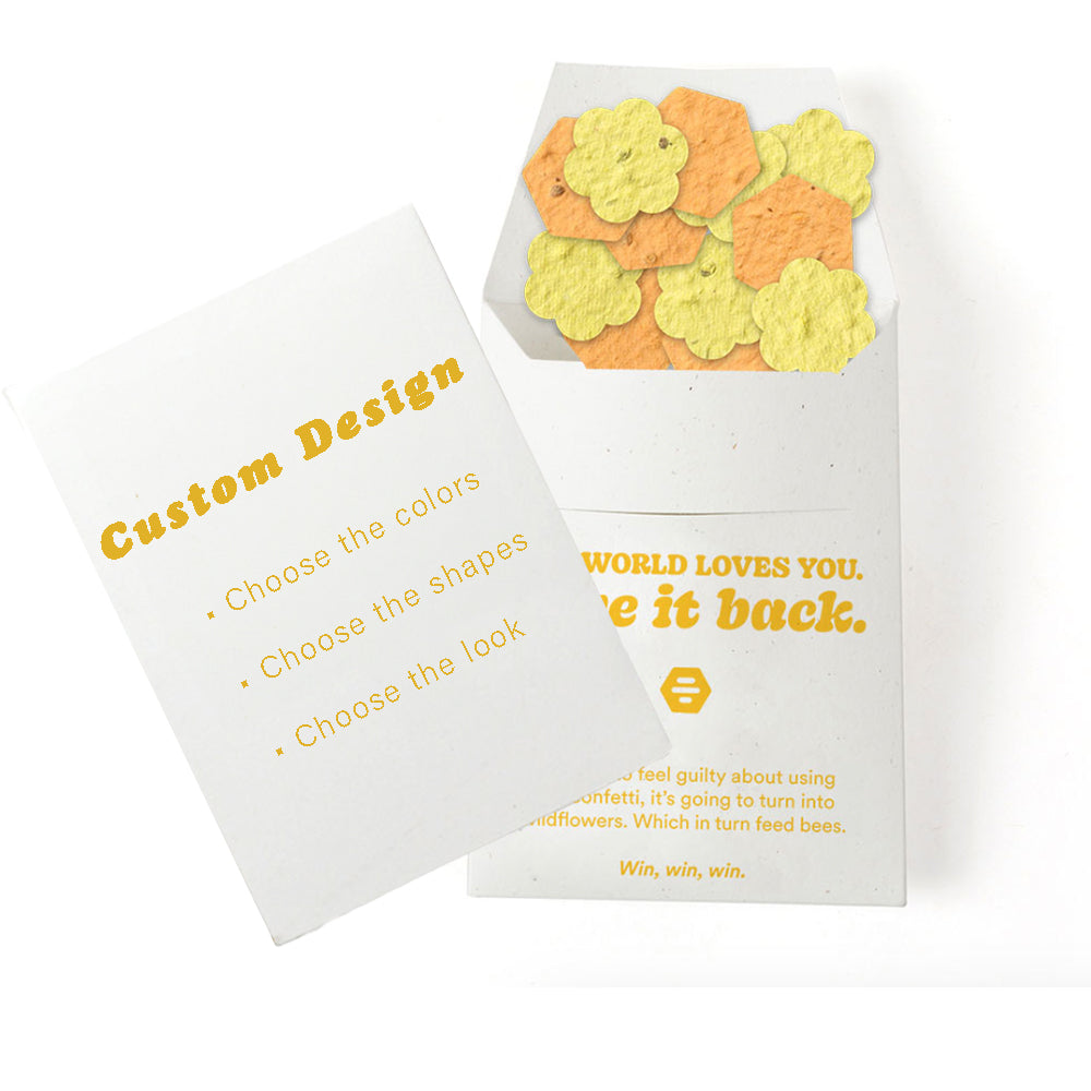 Pocket Garden Seed Paper - custom design.
