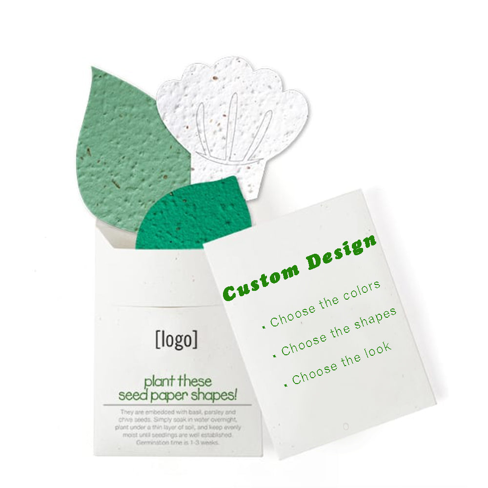 Customizable Herb Seeded Paper Shapes - Made in the USA