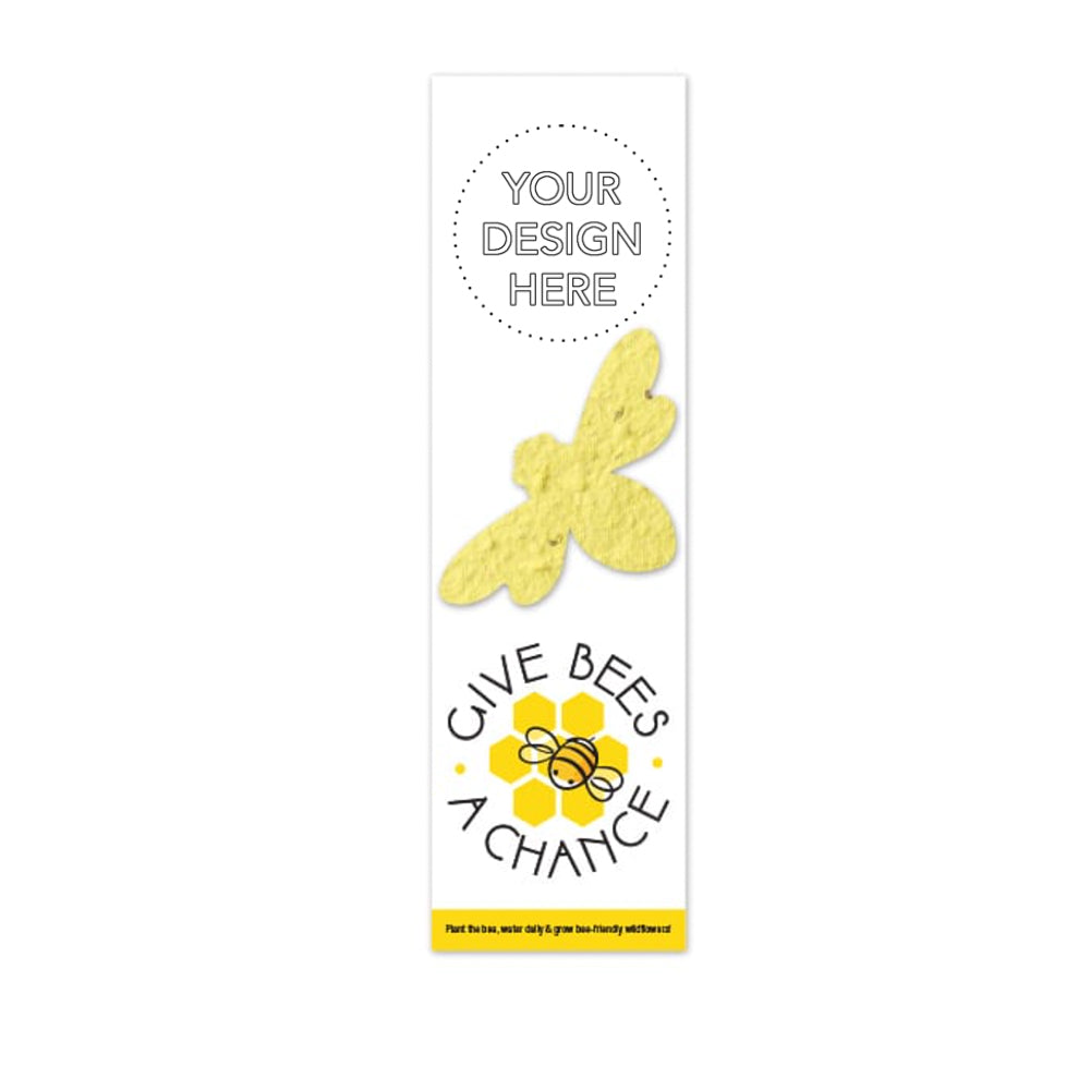 Customizable Bookmark with Seeded Paper Shape - Made in the USA