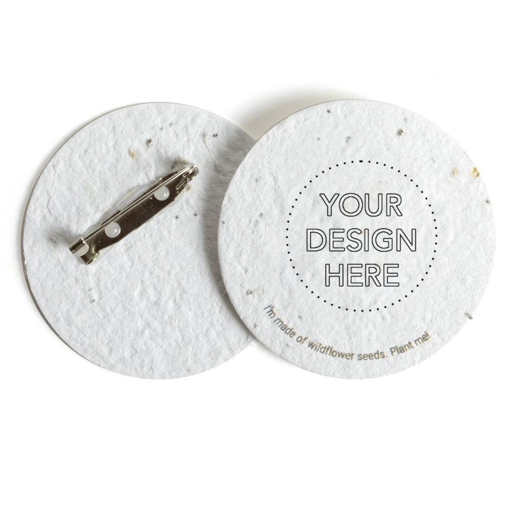 Seeded Paper 2-Inch Button - Made in the USA