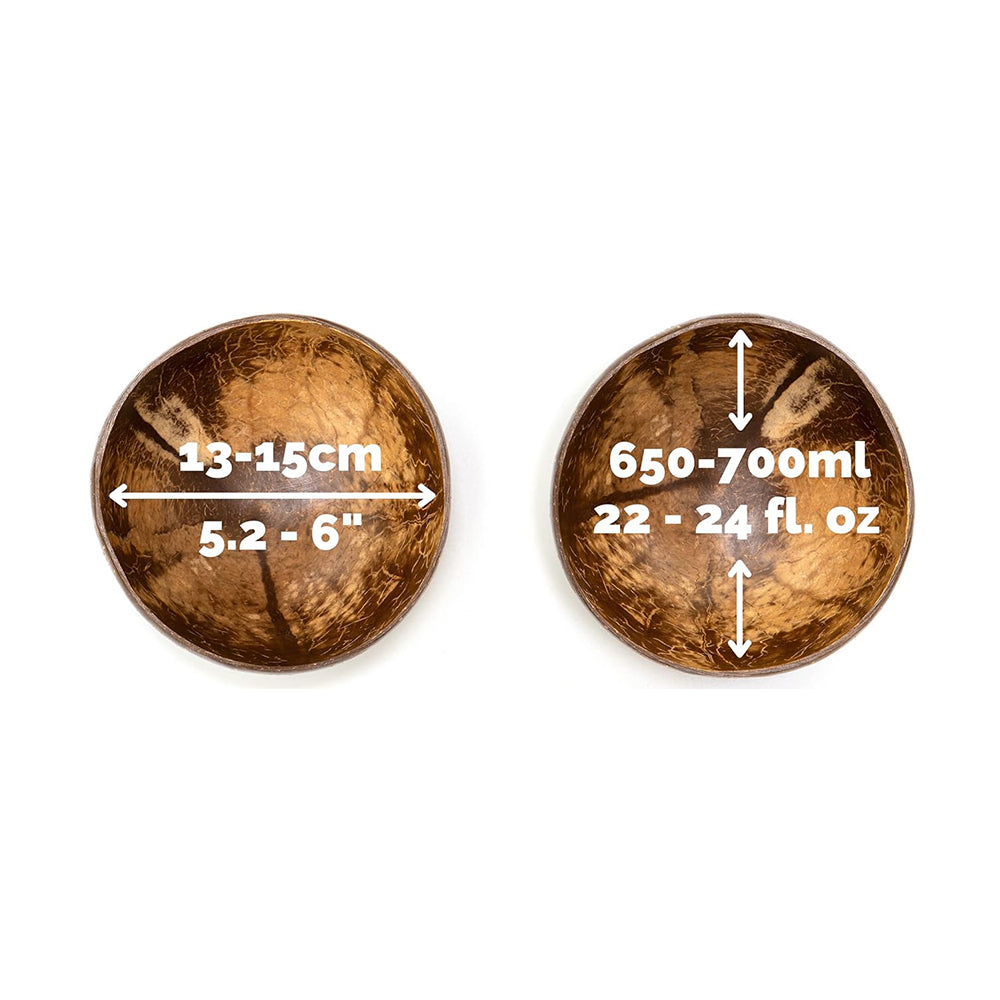 Classic Coconut Bowl & Spoon measurements. 