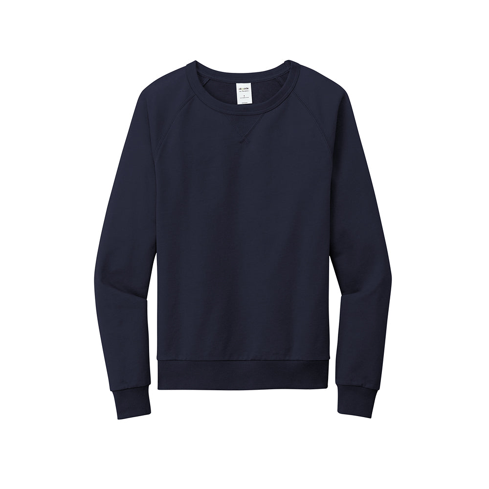 Allmade® Unisex Organic French Terry Crewneck Sweatshirt in navy.