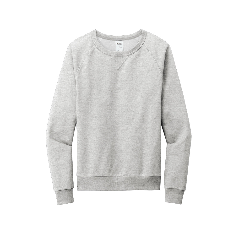 Allmade® Unisex Organic French Terry Crewneck Sweatshirt in light gray.