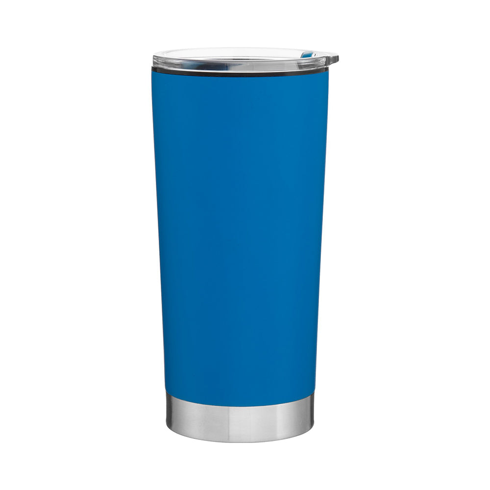 Customized h2go® 20 oz Fargo Recycled Stainless Steel Tumbler in blue.