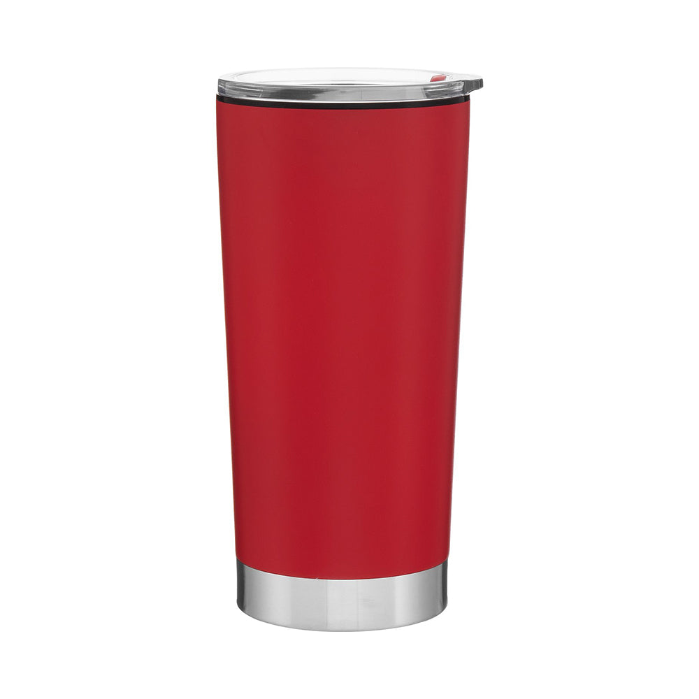 Customized h2go® 20 oz Fargo Recycled Stainless Steel Tumbler in red.