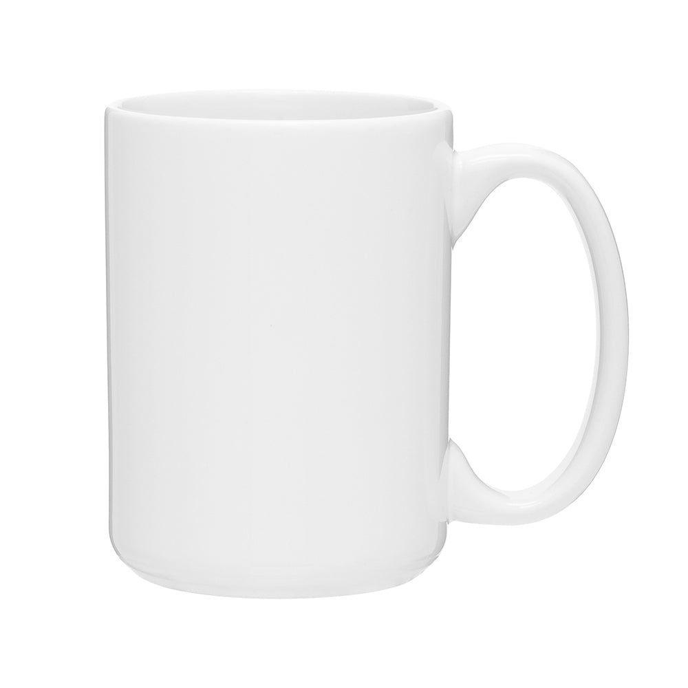 15 oz Stoneware Grande Mug in white.