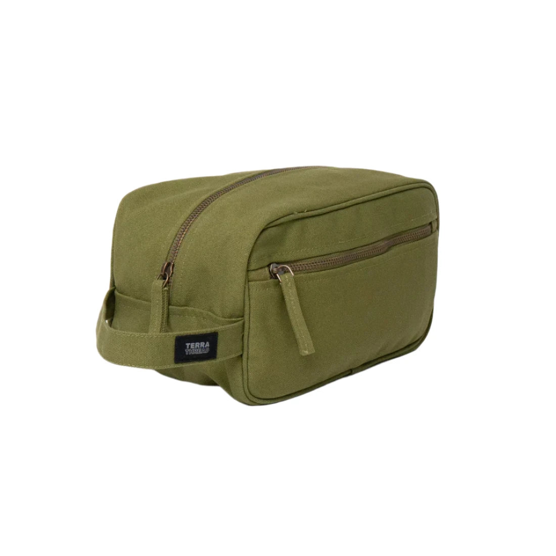 TERRA THREAD® - Canvas Toiletry Bag Sustainable GOTS & Fair Trade Certified