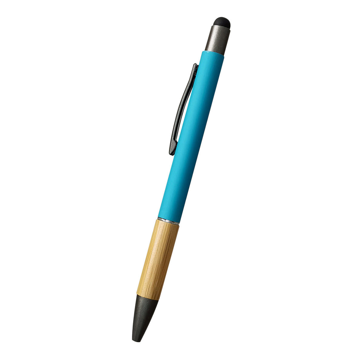 Customizable Aidan bamboo stylus pen in olive.