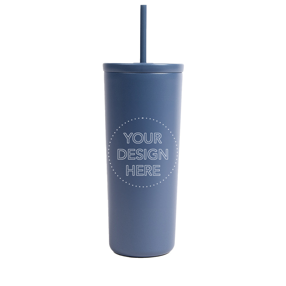 24 oz Stainless Steel Cold Cup with Straw - by Created