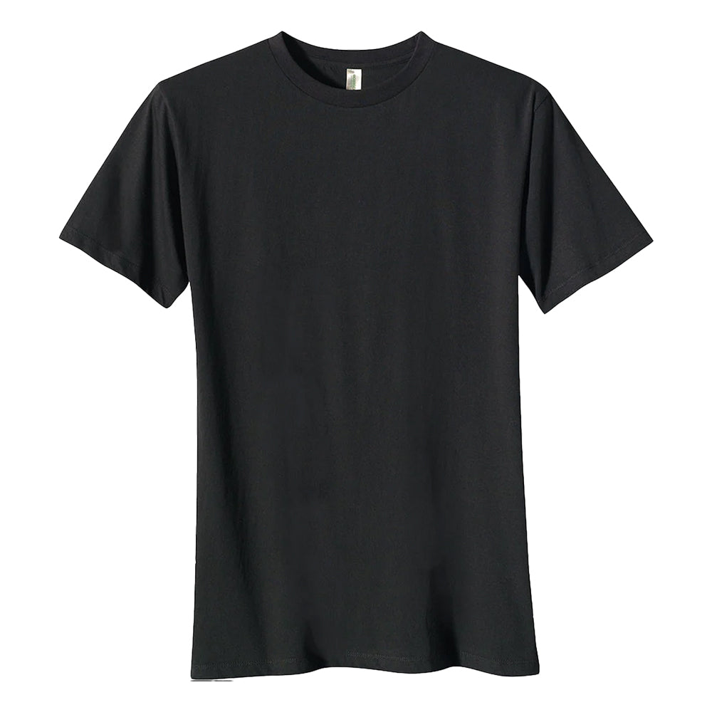 Customizable Econscious Organic Cotton Mens Short-Sleeve T-Shirt in black.