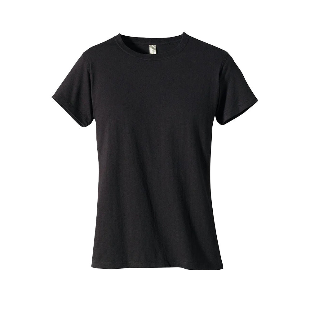 Econscious Organic Cotton Women's Crew Neck T-Shirt in black.