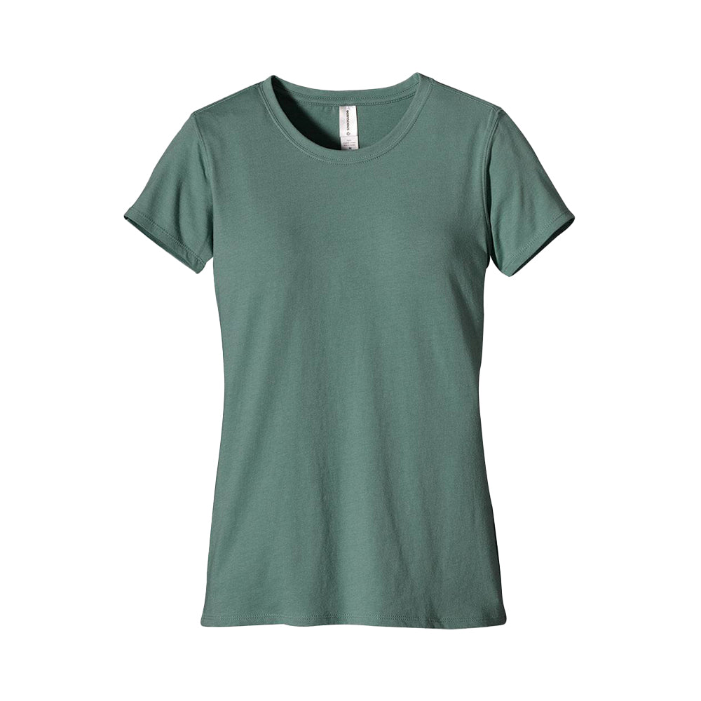 Econscious Organic Cotton Women's Crew Neck T-Shirt in blue sage