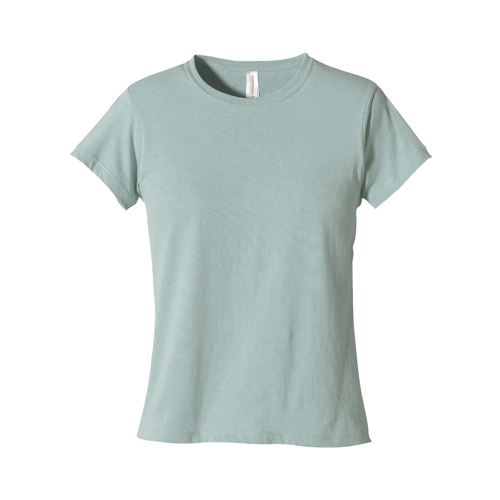 Econscious Organic Cotton Women's Crew Neck T-Shirt in sky blue.