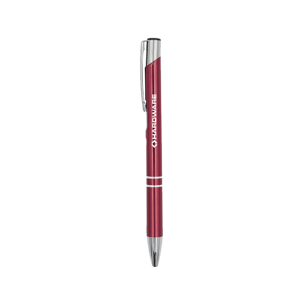 Customizable edge glisten click action pencil in red.