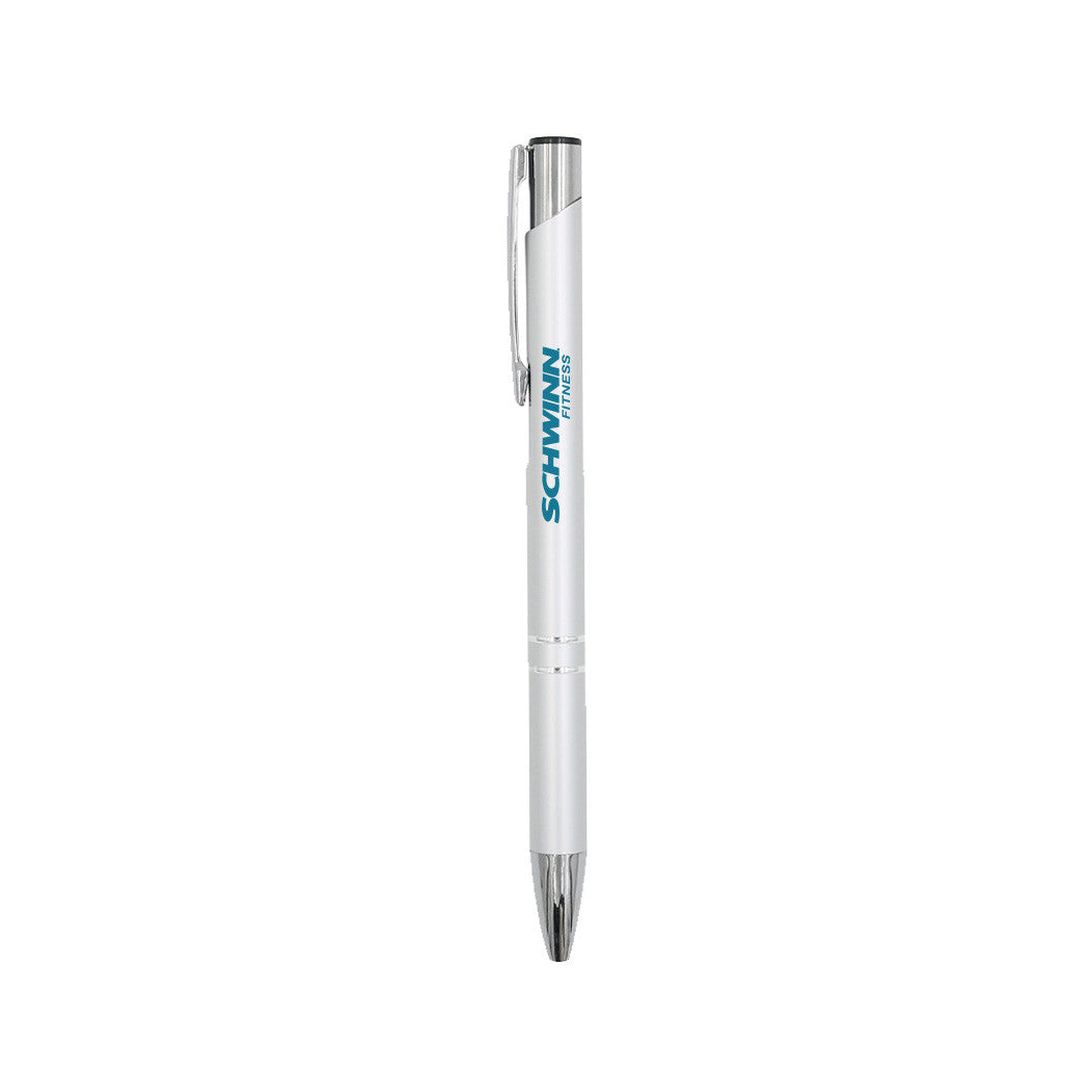 Customizable edge glisten click action pencil in white.