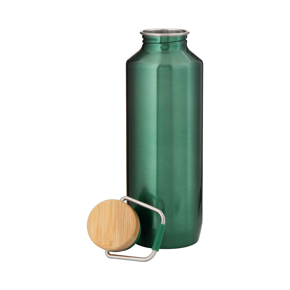 h2go® 25 oz Grove Recycled Stainless Steel Bottle in green without lid