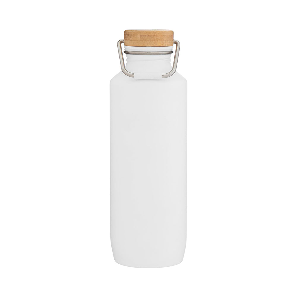 h2go® 25 oz Grove Recycled Stainless Steel Bottle in white.