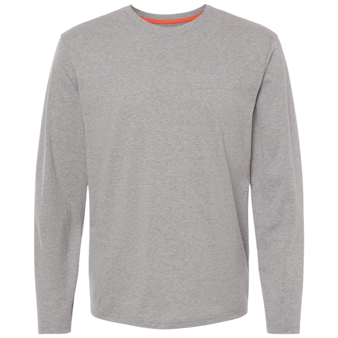 Customizable kastlfel recycledsoft long sleeve shirt in steel gray.