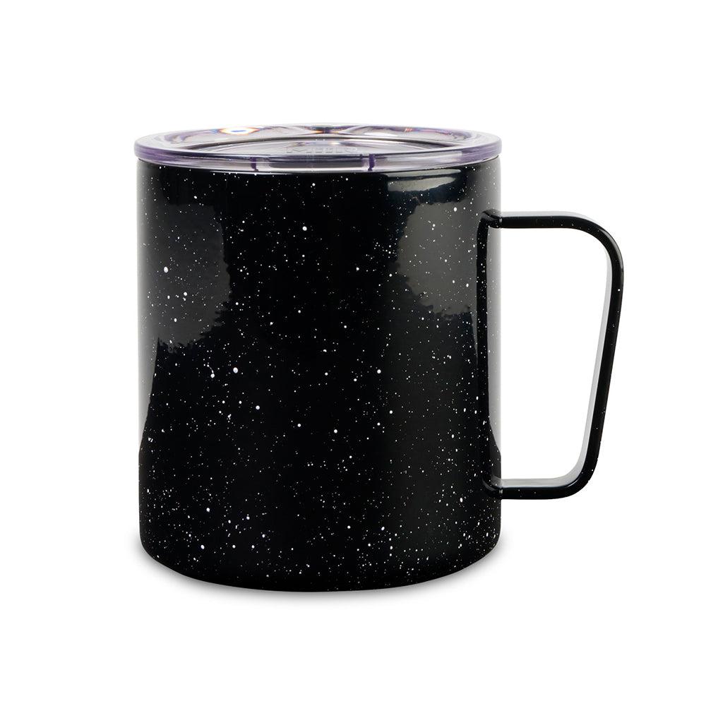 Customizable Miir 12oz camp mug in black speckle.