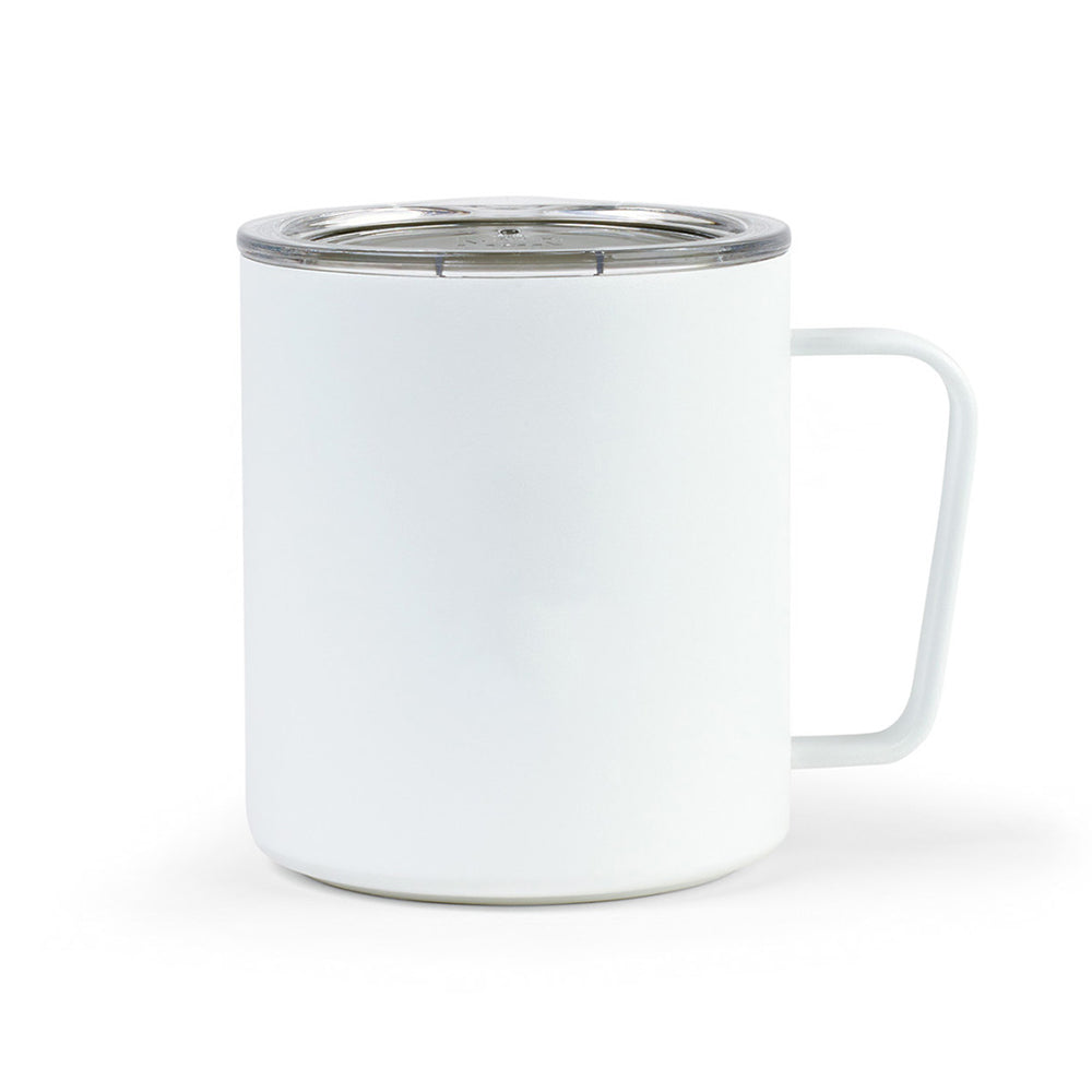 Customizable Miir 12oz camp mug in white powder.